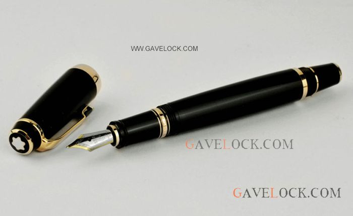 AAA MontBlanc Boheme Replica Noir Black & Gold Fountian Pen